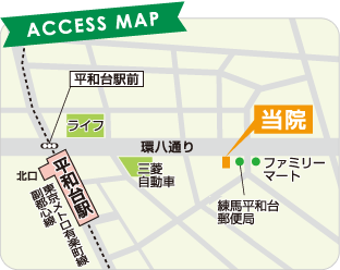 しろつめデンタルクリニック-アクセスマップ